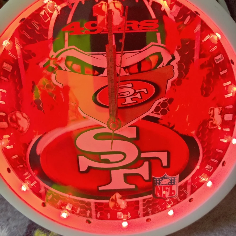 49ers led clock